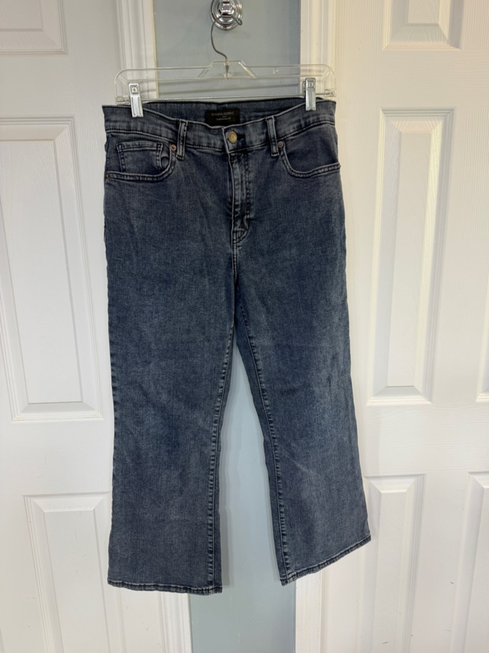 Banana Republic Wide-Leg Jeans in Dark Blue Wash